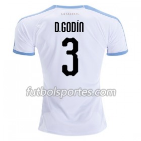 Camisetas Uruguay Diego Godin 3 Segunda Equipacion Copa América 2019